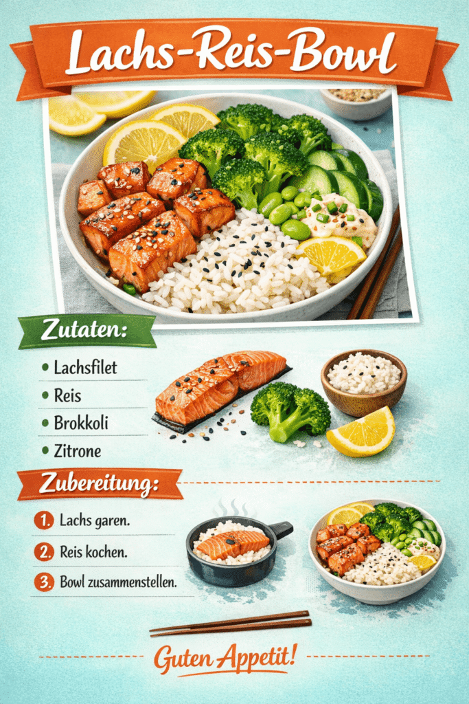 Lachs-Reis-Bowl