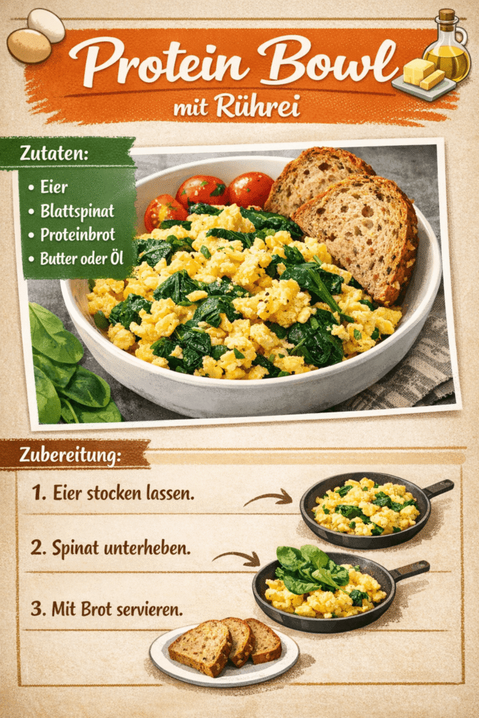 Protein Bowl mit Rührei