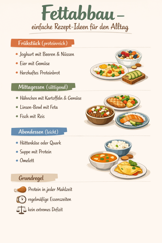 Fettabbau Ernährungsplan Tagesplan