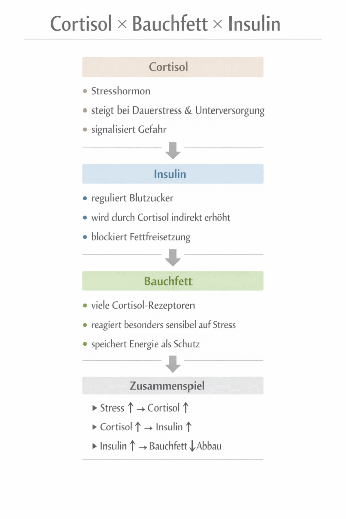 Cortisol x Bauchfett x Insulin