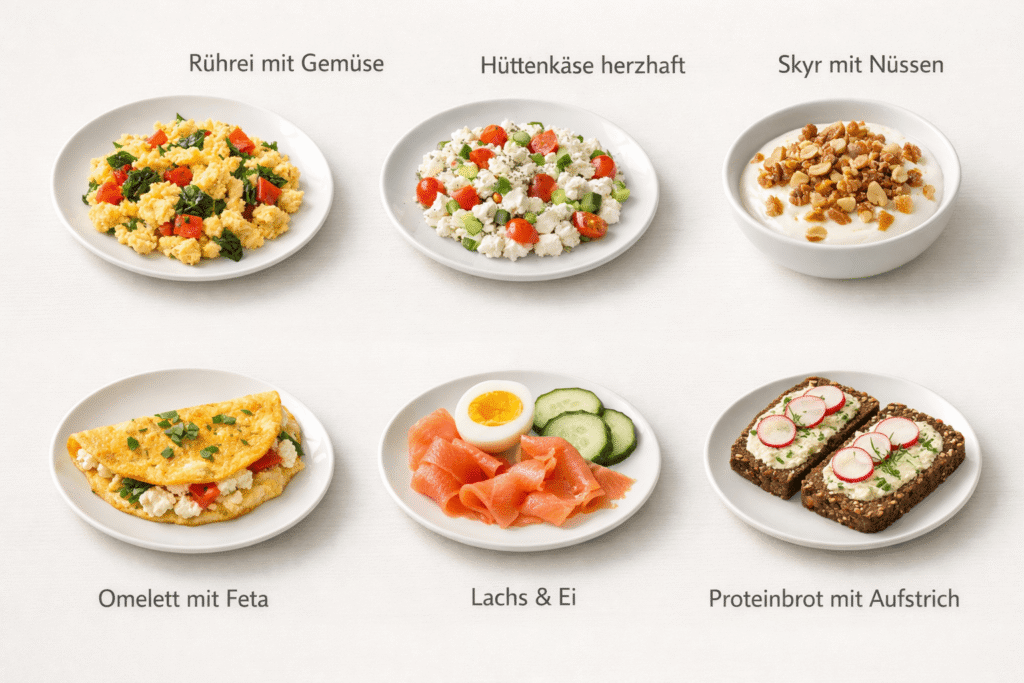 proteinreiche Frühstücksgerichte - schnelle Ideen