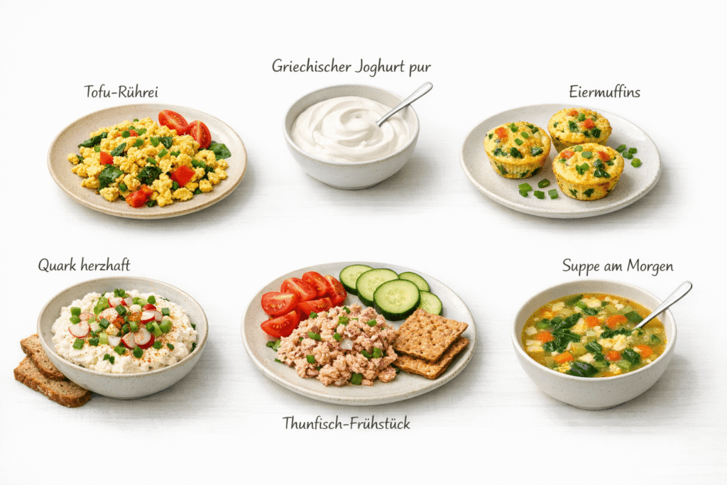 Zuckerfreie Frühstücksideen mit viel Protein
