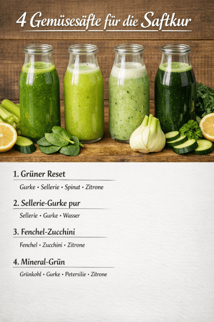 Gemüsesäfte für die Saftkur