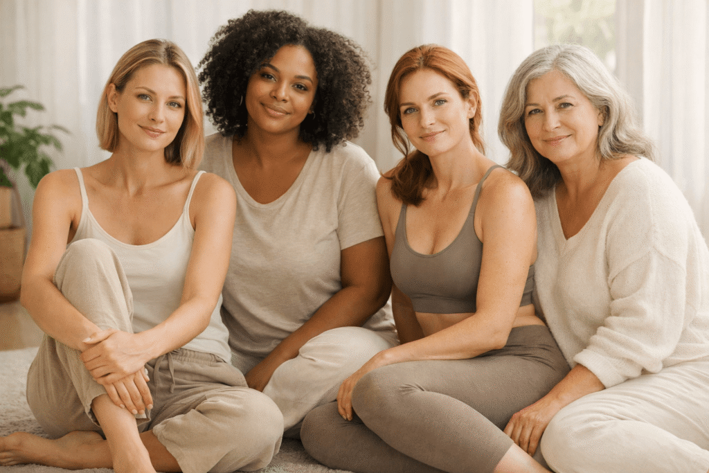 Vier verschiedene Frauen, vier verschiedene Drüsentypen