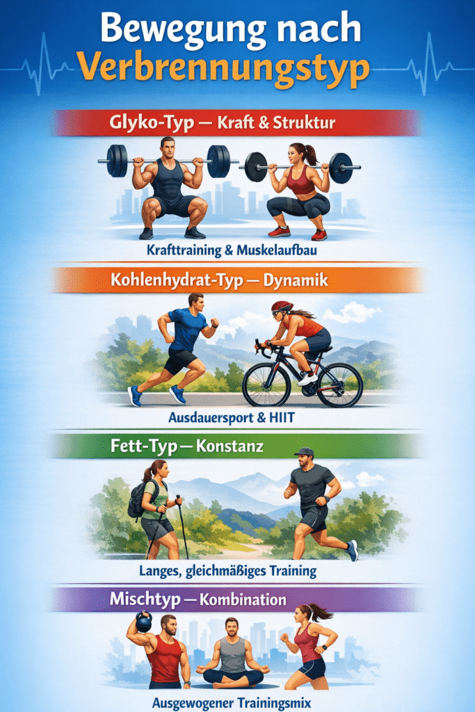 Bewegung nach Verbrennungstyp