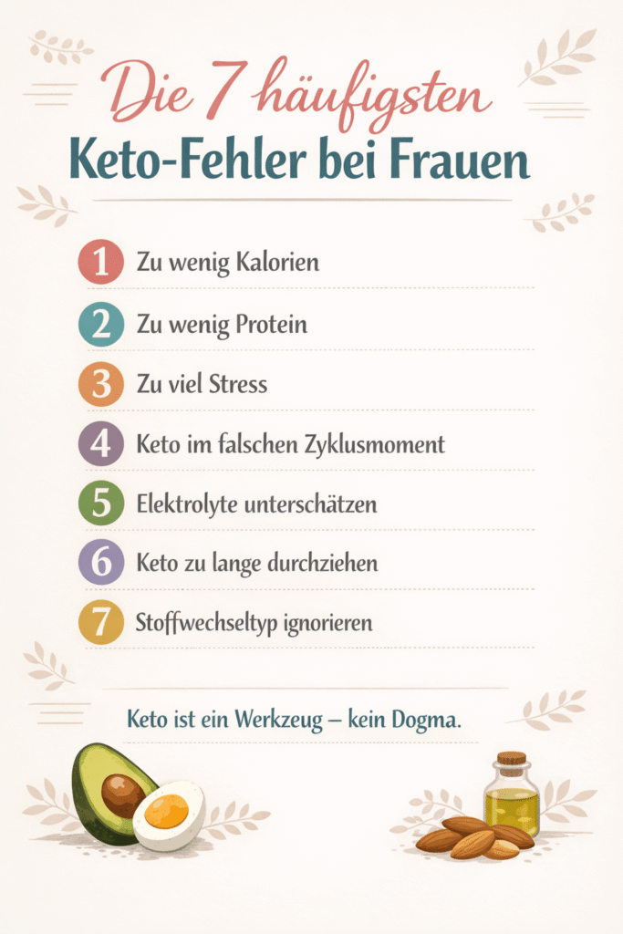 Die 7 häufigsten Keto-Fehler bei Frauen