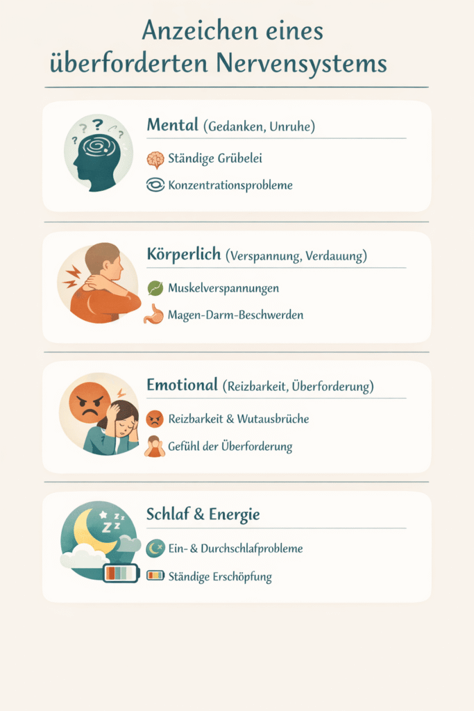 Anzeichen eines überforderten Nervensystems