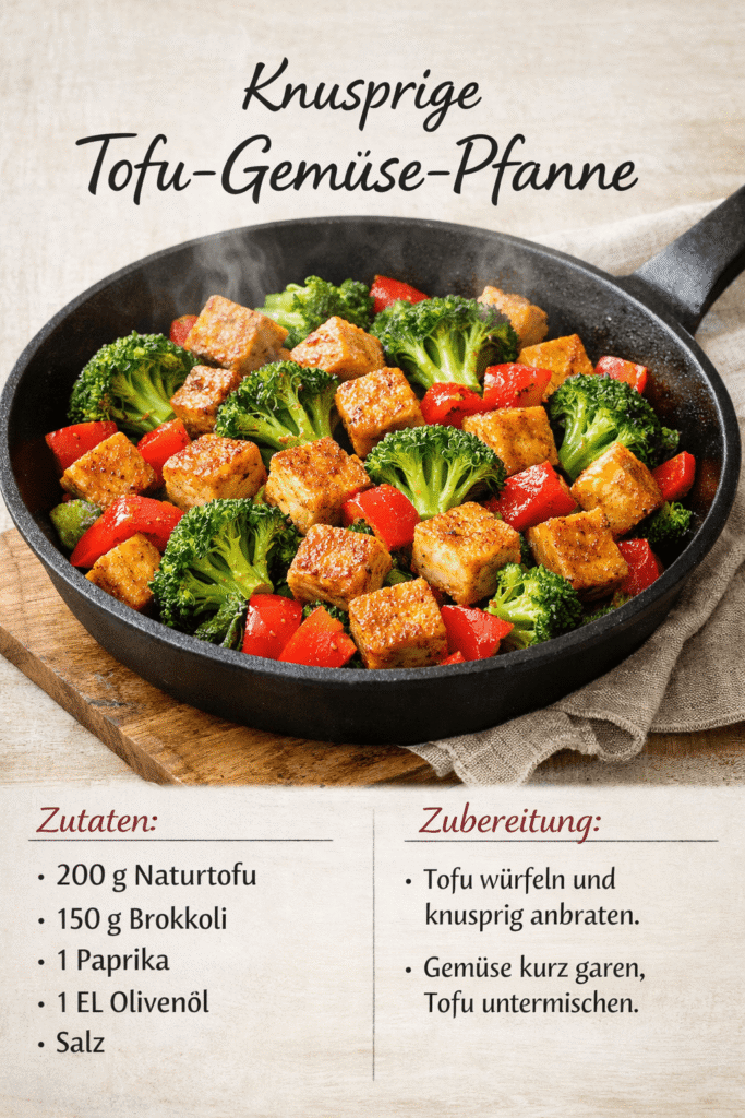 Knusprige Tofu-Gemüse-Pfanne
