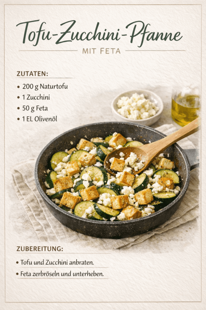 Tofu-Zucchini-Pfanne
