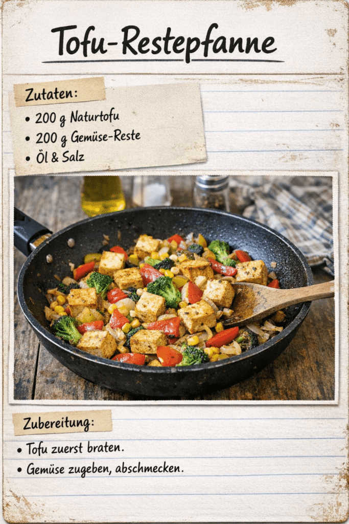Tofu-Restepfanne