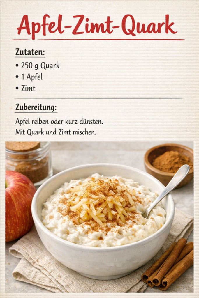 Apfel-Zimt-Quark