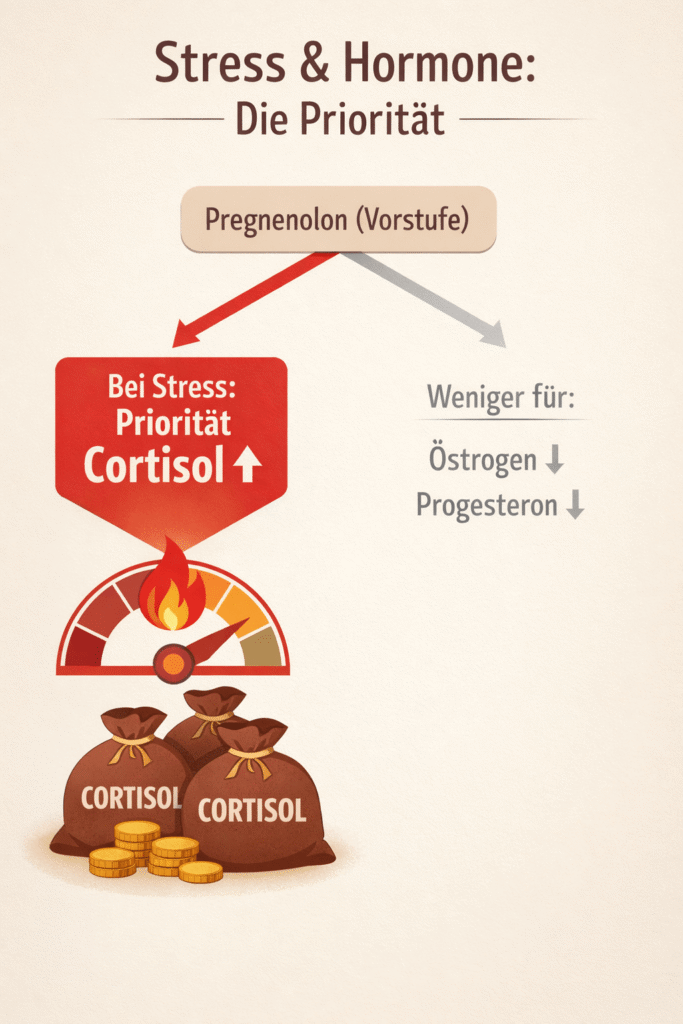 Stress & Hormone; Wie Pregnenolon weiterverarbeitet wird