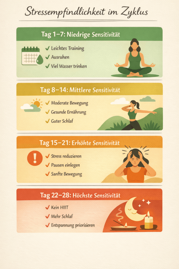 Stressempfindlichkeit im Zyklus