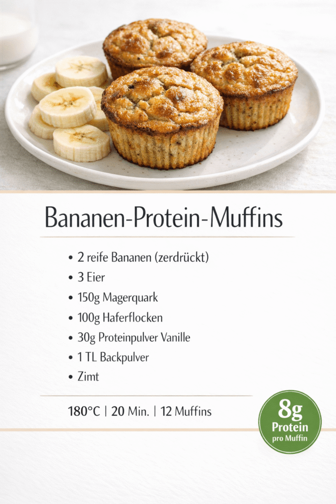 Rezept Bananen-Protein-Muffins