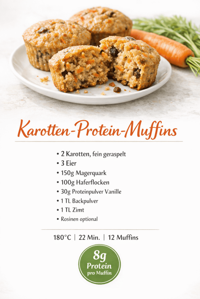 Karotten-Protein-Muffins