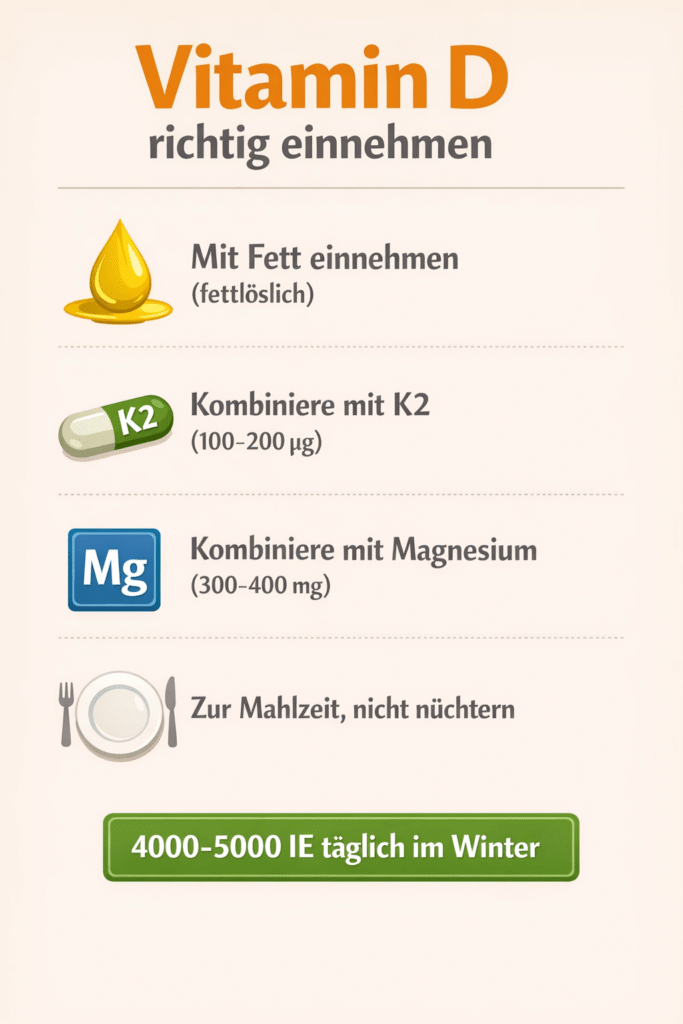 So nimmst du Vitamin D richtig