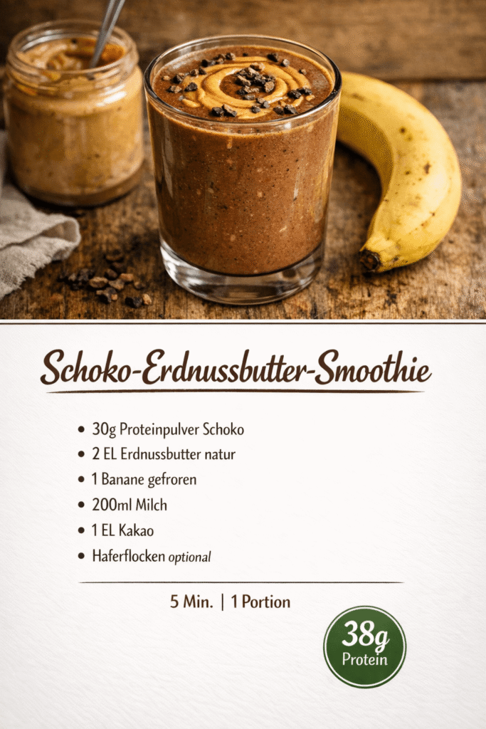 Schoko-Erdnussbutter-Smoothie