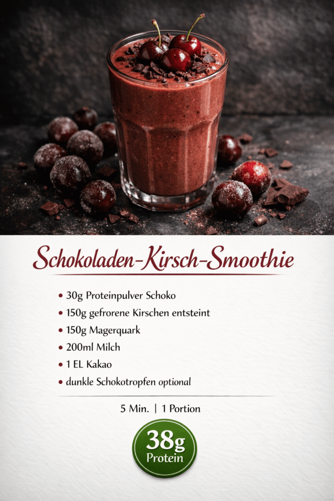 Schokoladen Kirsch Smoothie