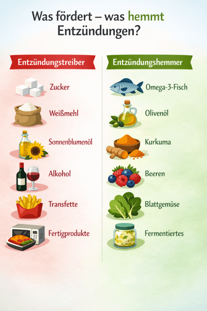 Was fördert, was hemmt Entzündungen