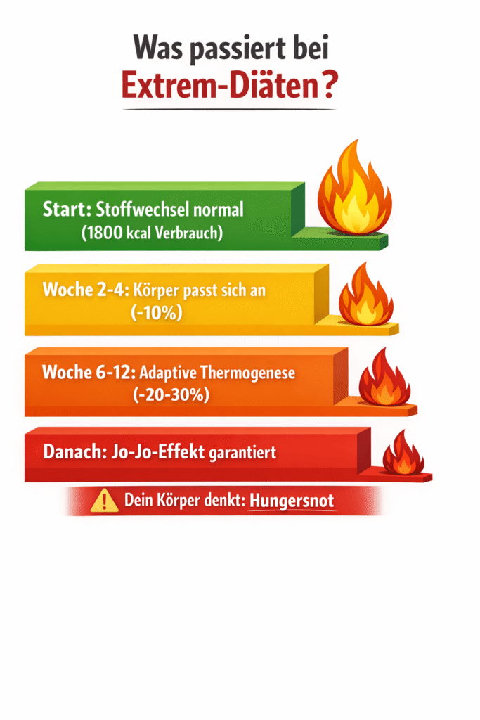 Was passiert bei Extremdiäten