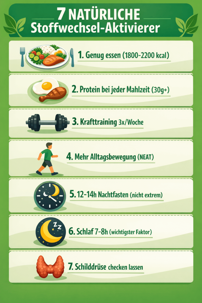 7 natürliche Stoffwechselaktivierer