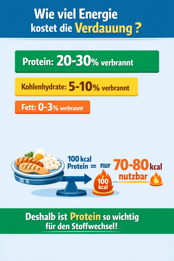 Wieviel Energie kostet die Verdauung
