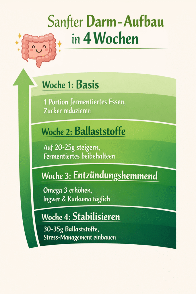 Sanfter Aufbauplan für den Darm
