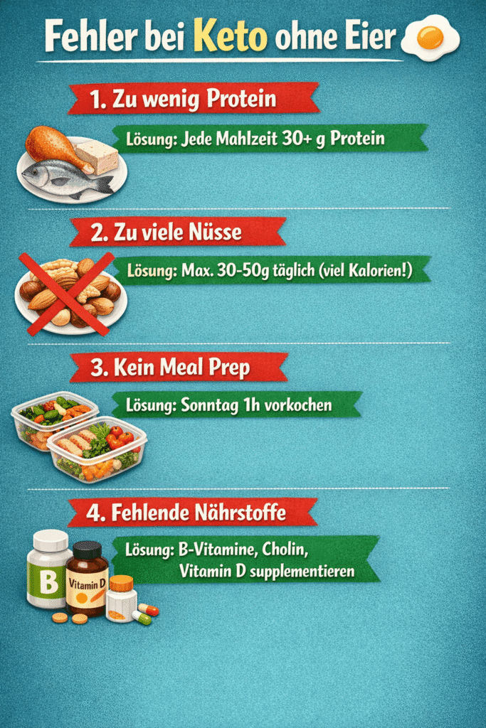 Fehler bei Keto ohne Eier