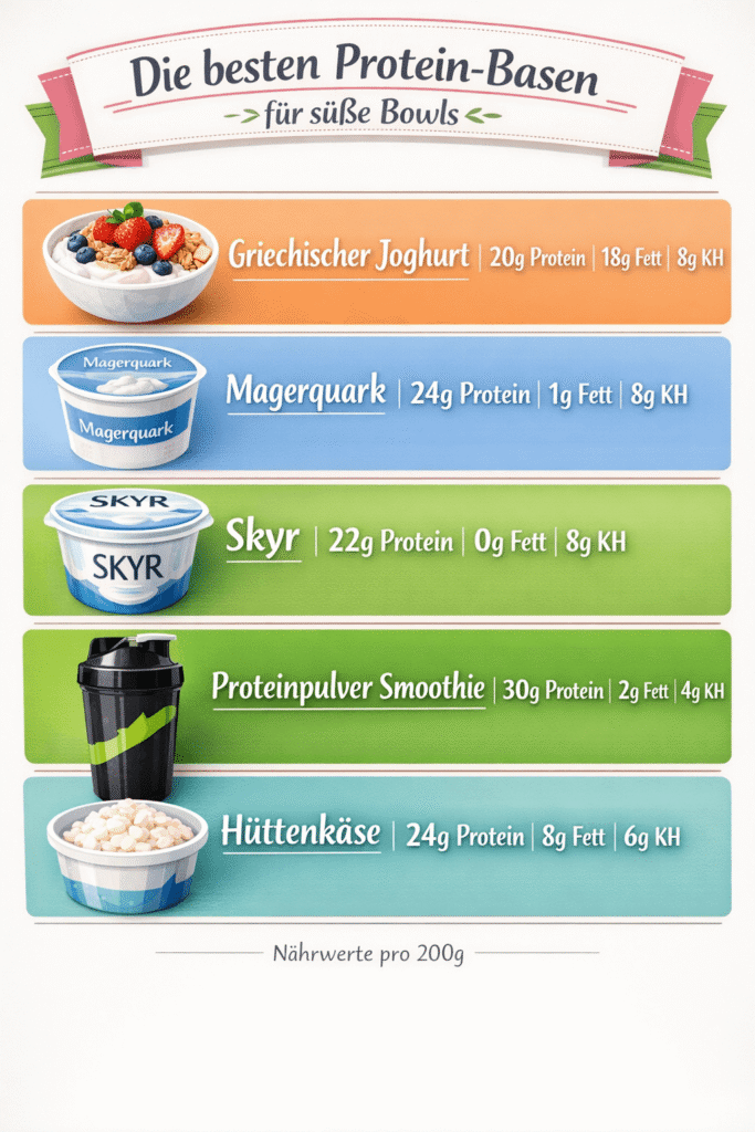 Die besten Protein-Basen für süße Bowls