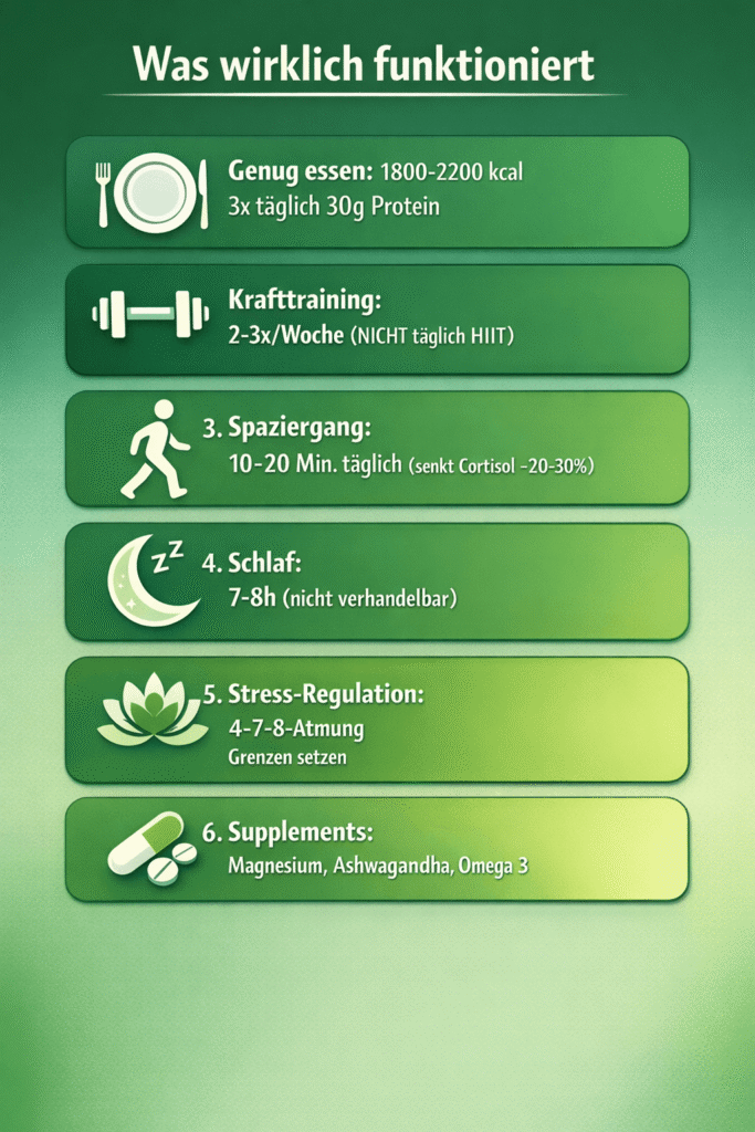Was wirklich gegen Cortisol hilft