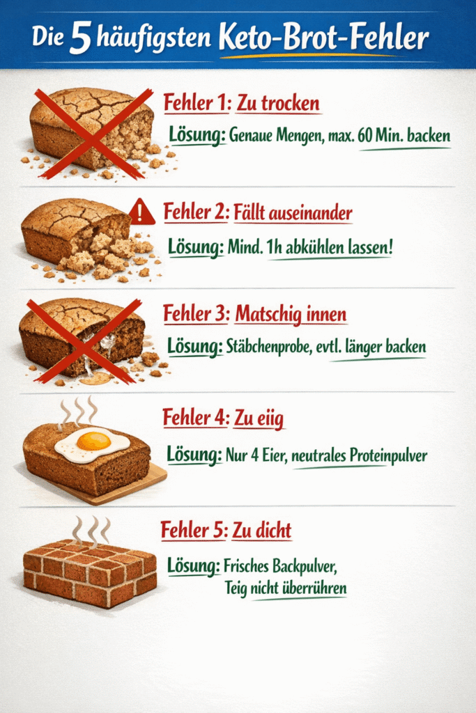 Die 5 häufigsten Fehler beim Keto Brot