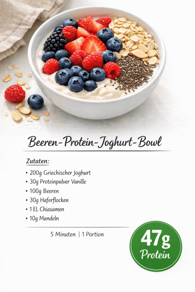 Beeren-Protein-Joghurt-Bowl