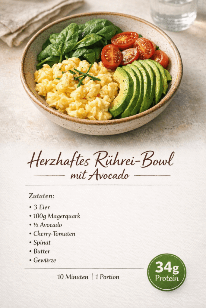Herzhaftes Rührei-Bowl