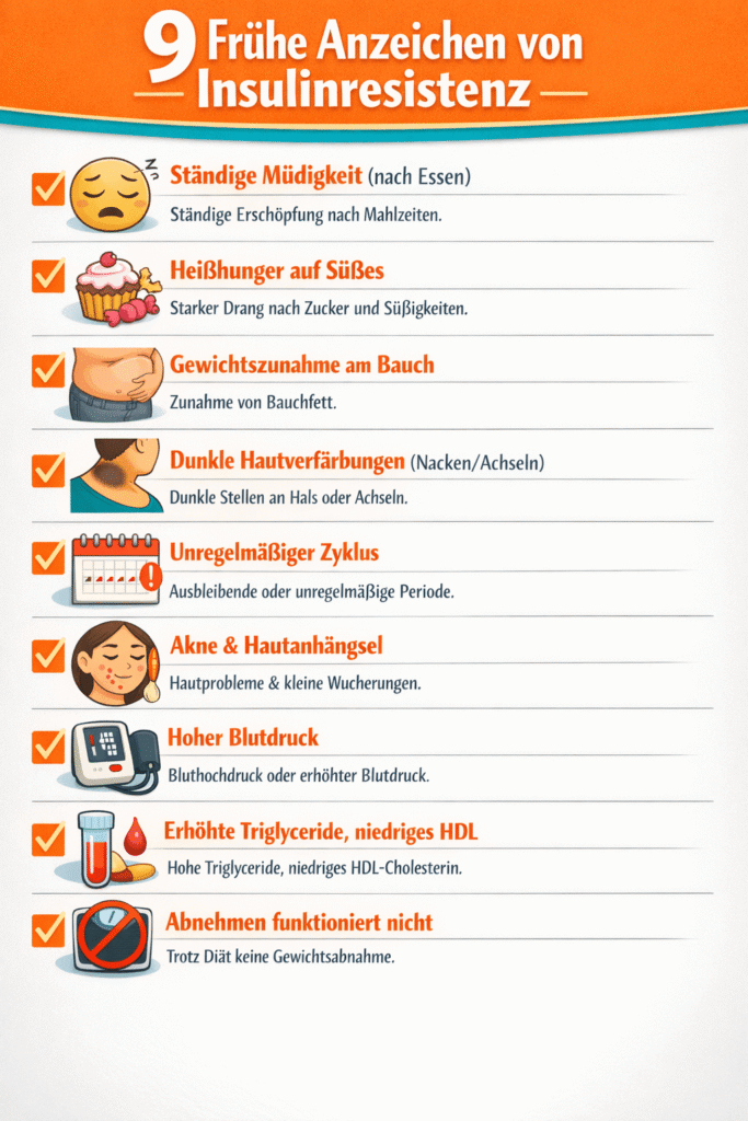 9 frühe Anzeichen von Insulinresistenz