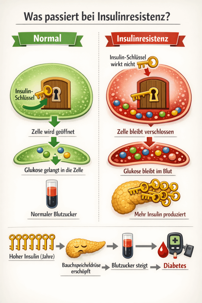 Was passiert bei Insulinresistenz