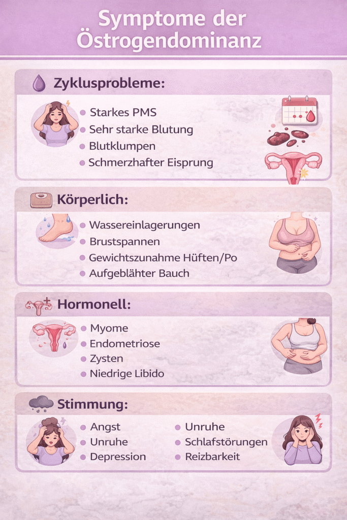 Symptome der Östrogendominanz