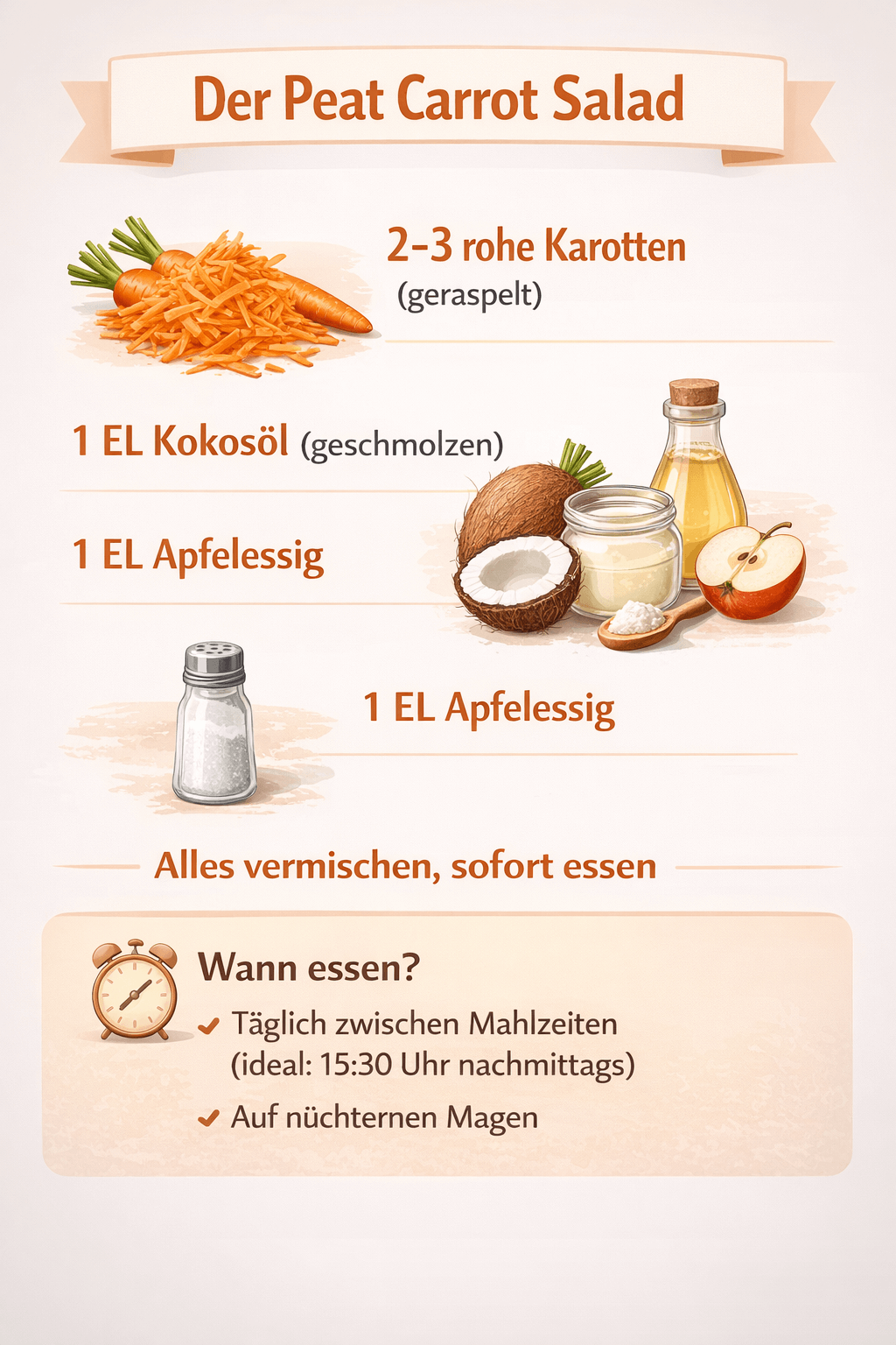 Der Peat Carrot Salad