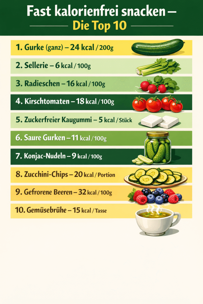 Fast kalorienfrei snacken