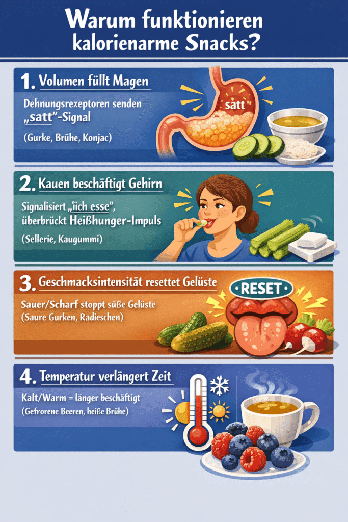 Warum funktionieren kalorienarme Snacks