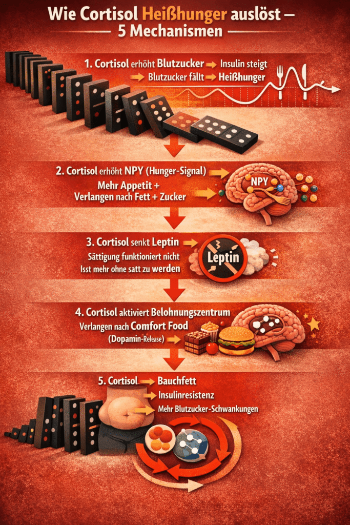 Wie Cortisol Heißhunger auslöst
