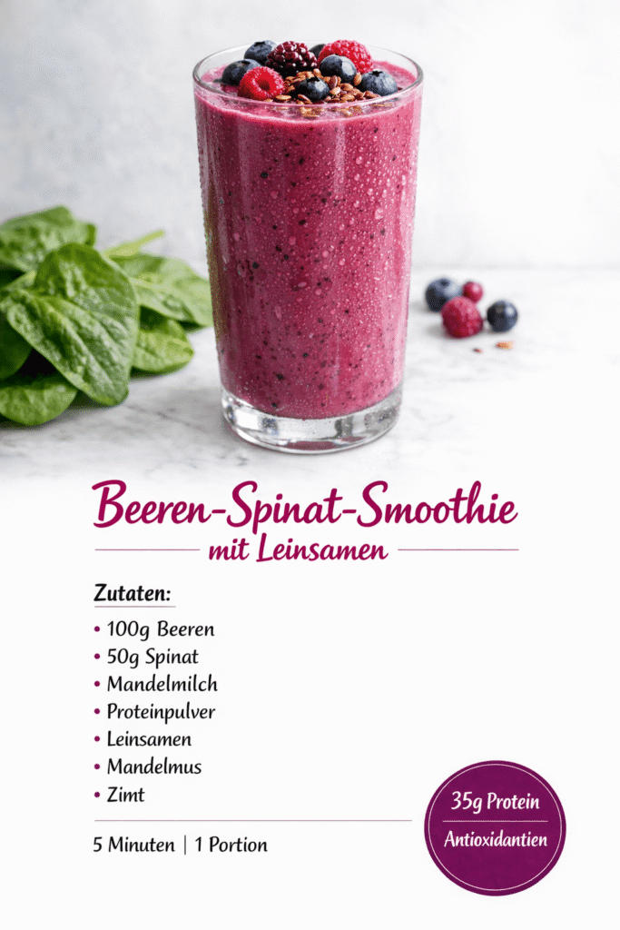 Beeren Spinat Smoothie