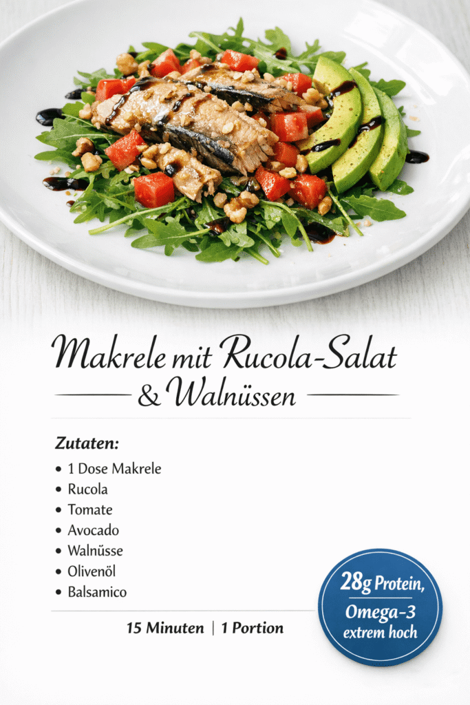 Makrele mit Rucola-Salat
