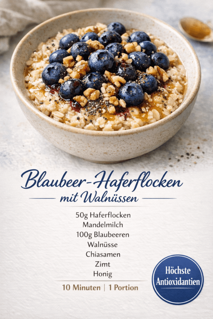 Blaubeer-Haferflocken
