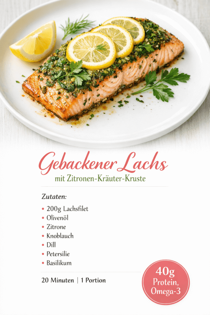 Gebackener Lachs