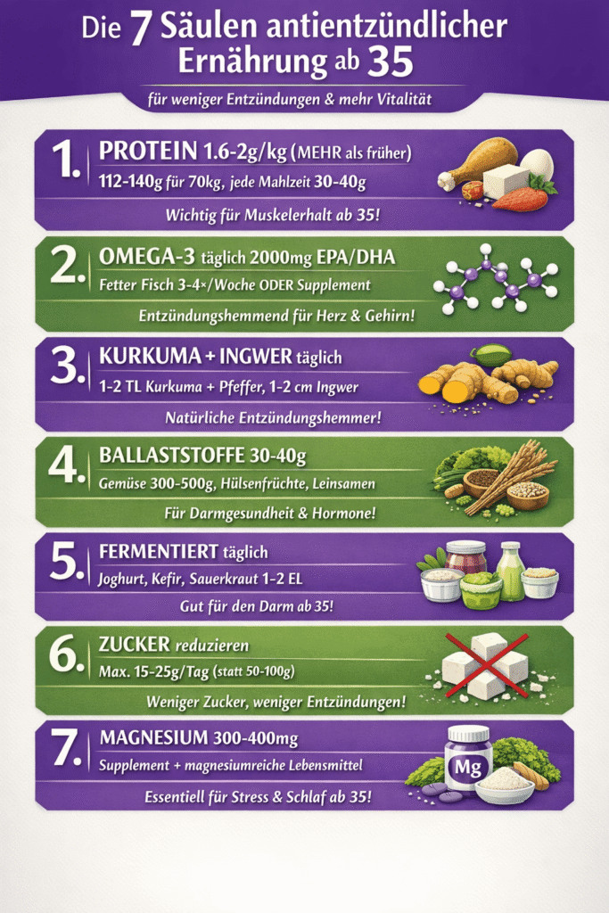 Diei 7 Säulen antientzündlicher Ernährung