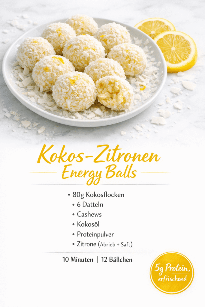 Kokos-Zitronen-Energy Balls