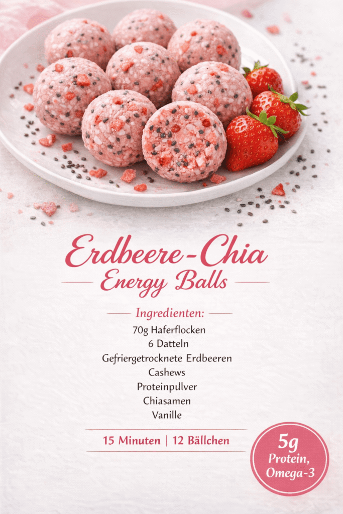 Erdbeere-Chia-Energy Balls