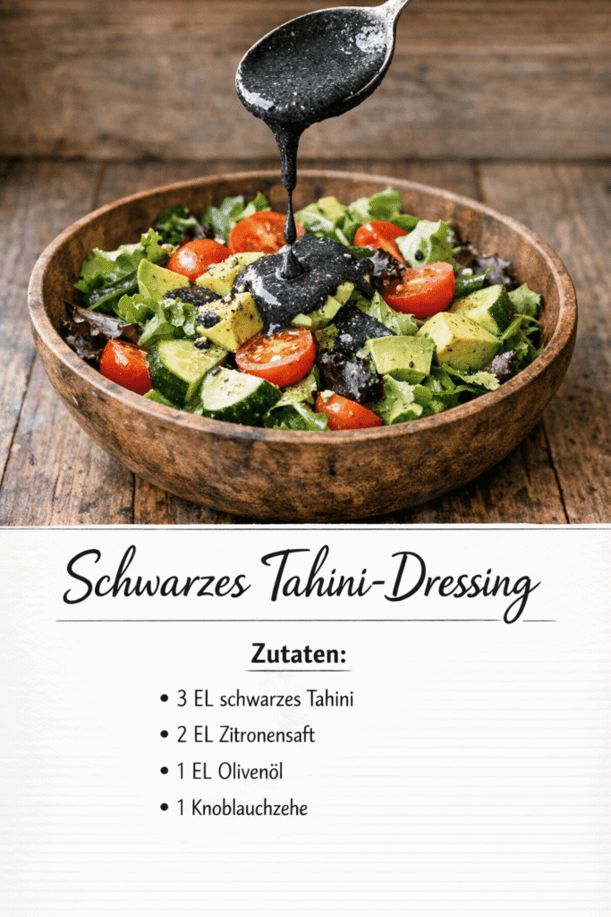 Schwarzes Tahini Dressing