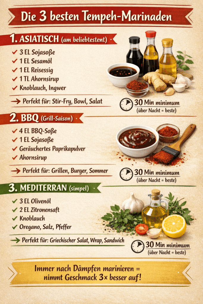 3 Marinaden für Tempeh