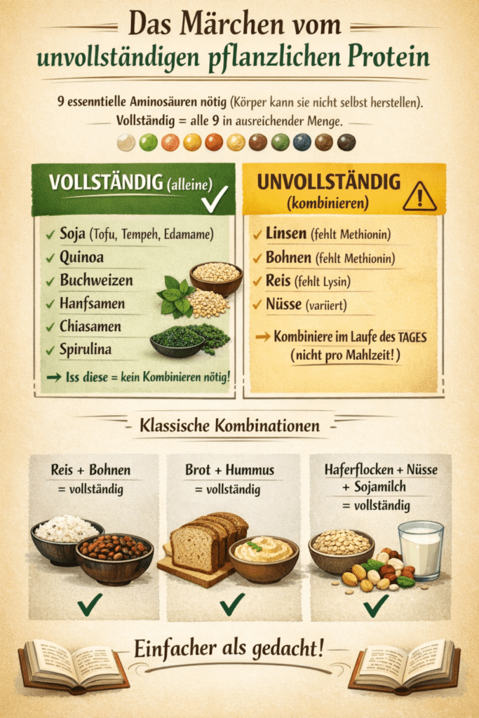 Das Märchen bzgl. pflanzlichem Protein